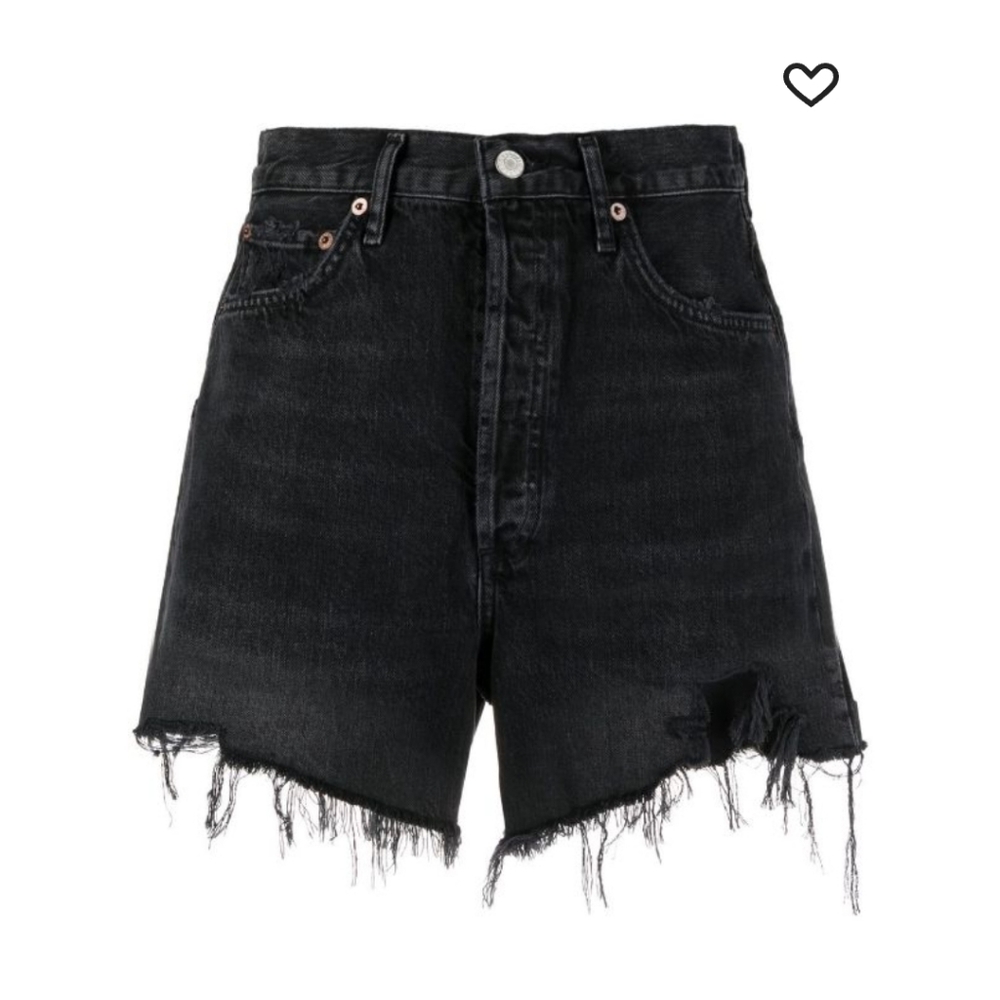 AGOLDE Stella black shorts in size 30